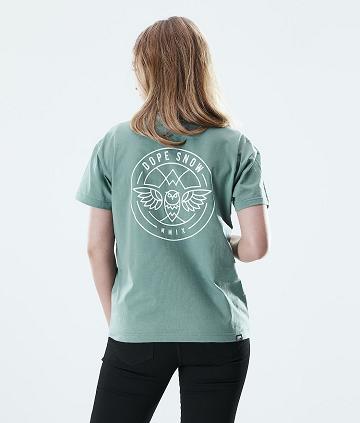 Camiseta Dope Regular Beak Mujer Verde | ESZG3763