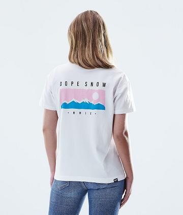 Camiseta Dope Regular Range Mujer Blancas | ESGL3769