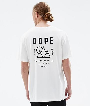 Camiseta Dope Standard Summit Hombre Blancas | ESHK2996