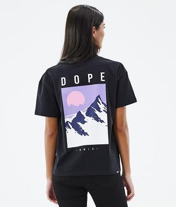 Camiseta Dope Standard W Peak Mujer Negras | ESIS3776