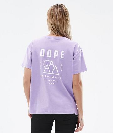 Camiseta Dope Standard W Summit Mujer Moradas | ESQZ3783