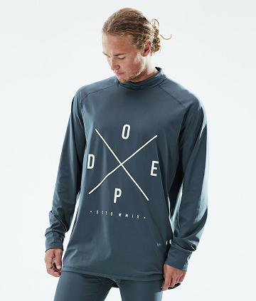 Camiseta Térmica Dope Snuggle 2X-Up Hombre Azules | ESUT3058