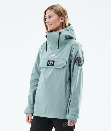 Chaquetas Al Aire Libre Dope Blizzard Light W Mujer Verde | ESAP3721