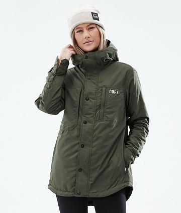 Chaquetas Al Aire Libre Dope Insulated W Mujer Verde Oliva Verde | ESPQ3740