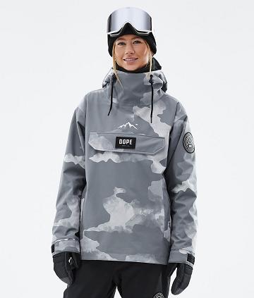 Chaquetas De Esquí Dope Blizzard W Mujer Gris Camuflaje | ESPQ3618