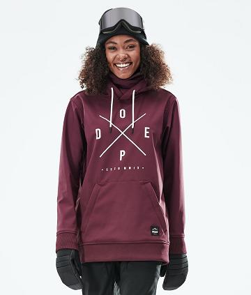 Chaquetas De Esquí Dope Yeti W 10k Mujer Burdeos | ESQZ3704