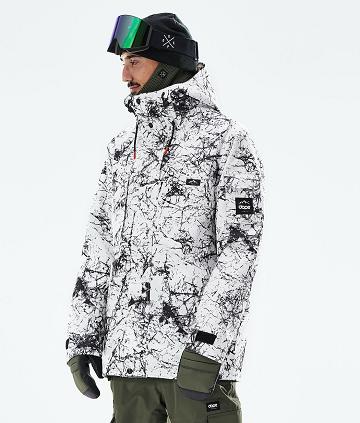 Chaquetas Snowboard Dope Adept 2021 Hombre Blancas Negras | ESWY2726