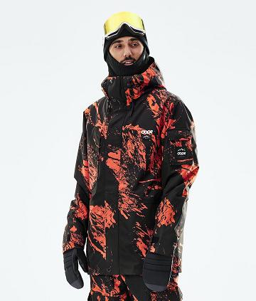 Chaquetas Snowboard Dope Adept 2021 Paint Hombre Naranjas | ESBC2730