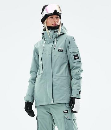 Chaquetas Snowboard Dope Adept W 2021 Mujer Verde | ESLH3400