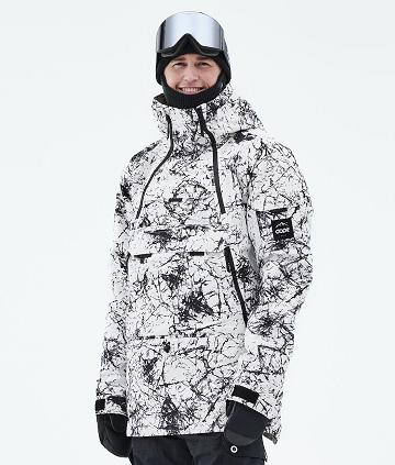 Chaquetas Snowboard Dope Akin 2021 Hombre Blancas Negras | ESYU2748