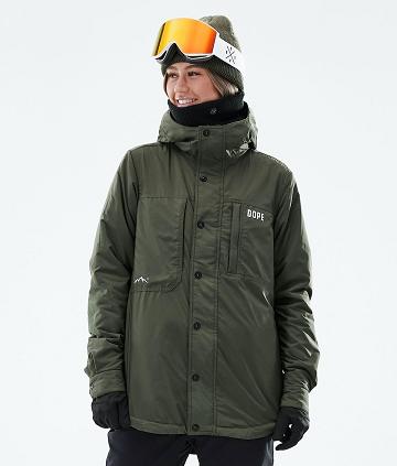 Chaquetas Snowboard Dope Insulated W Mujer Verde Oliva Verde | ESPQ3487