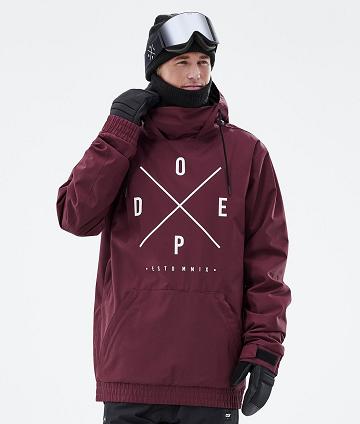 Chaquetas Snowboard Dope Migoo 2X-Up Hombre Burdeos | ESKI2807