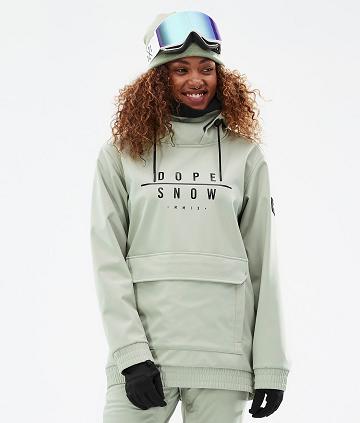 Chaquetas Snowboard Dope Wylie W DS Mujer Verde | ESTV3519