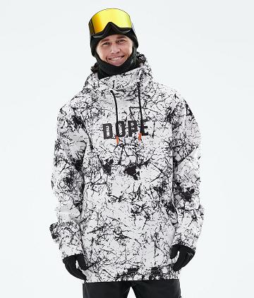 Chaquetas Snowboard Dope Yeti 2021 Capital Hombre Blancas Negras | ESHK2836