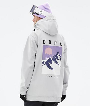 Chaquetas Snowboard Dope Yeti W Peak Mujer Plateadas | ESYU3543