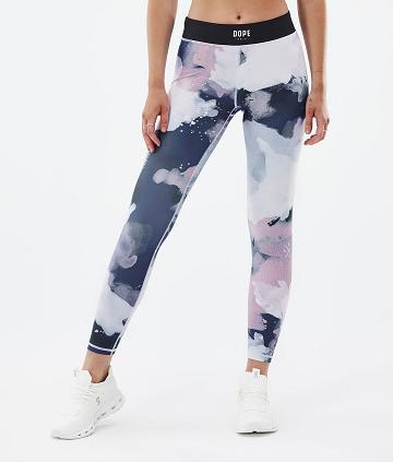 Leggins Dope Razor Mujer Azules Multicolor | ESHK3819