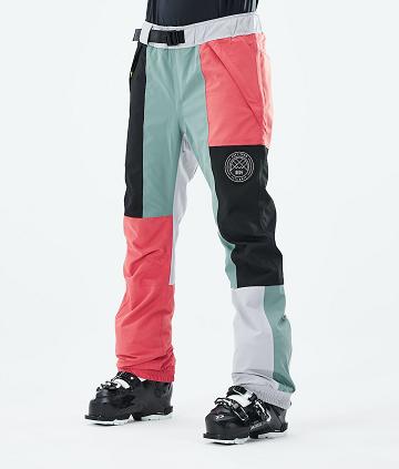 Pantalones De Esquí Dope Blizzard LE W Limited Edition Patchwork Mujer Naranjas | ESVD3299