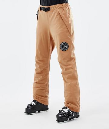 Pantalones De Esquí Dope Blizzard W Mujer Kaki Amarillo | ESJJ3305