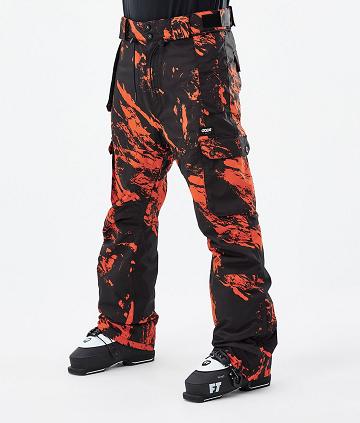 Pantalones De Esquí Dope Iconic Paint Hombre Naranjas | ESMA2657