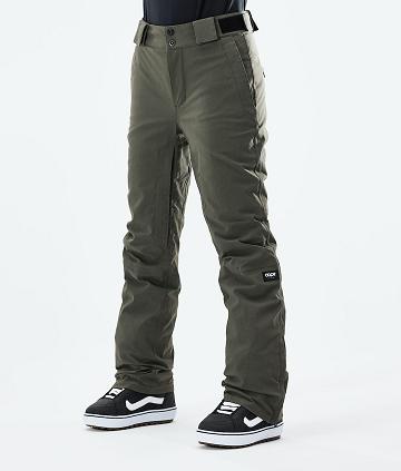 Pantalones Snowboard Dope Con W 2021 Mujer Verde Oliva Verde | ESHK3261