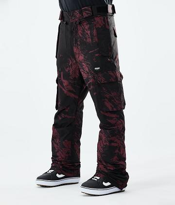 Pantalones Snowboard Dope Iconic 2021 Paint Hombre Burdeos | ESXF2591