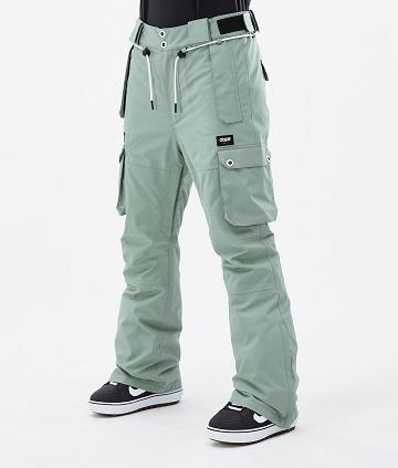 Pantalones Snowboard Dope Iconic W Mujer Verde Menta | ESRW3274