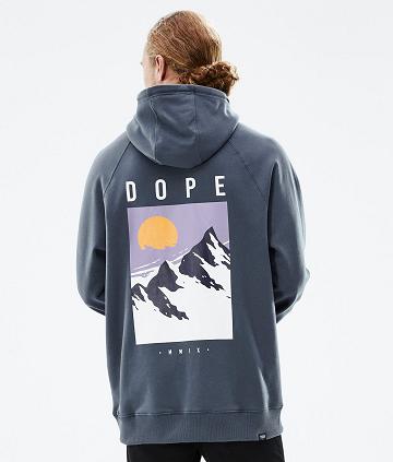 Sudadera Con Capucha Dope Common Peak Hombre Azules | ESPQ3002