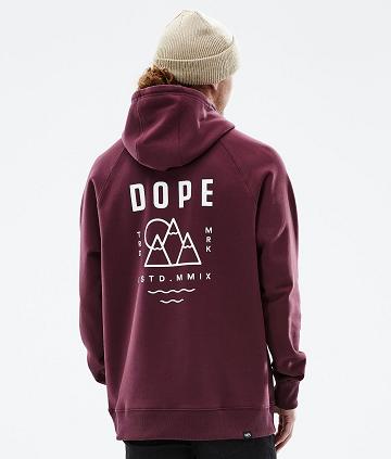 Sudadera Con Capucha Dope Common Summit Hombre Burdeos | ESRW3008