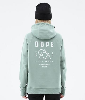 Sudadera Con Capucha Dope Common W Summit Mujer Verde | ESFM3840