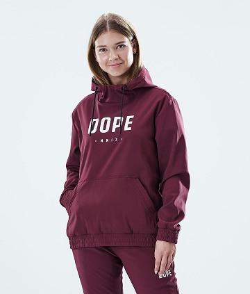 Sudadera Con Capucha Dope Flight W Mujer Burdeos | ESDN3841