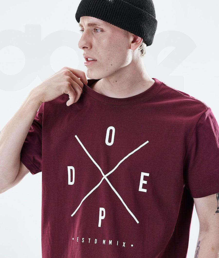 Camiseta Dope Daily 2X-UP Hombre Burdeos | ESGL2979