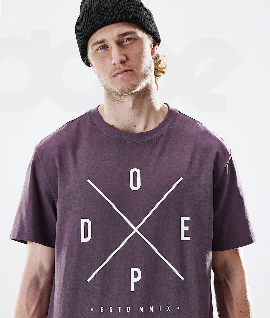 Camiseta Dope Daily 2X-UP Hombre Moradas | ESHK2978