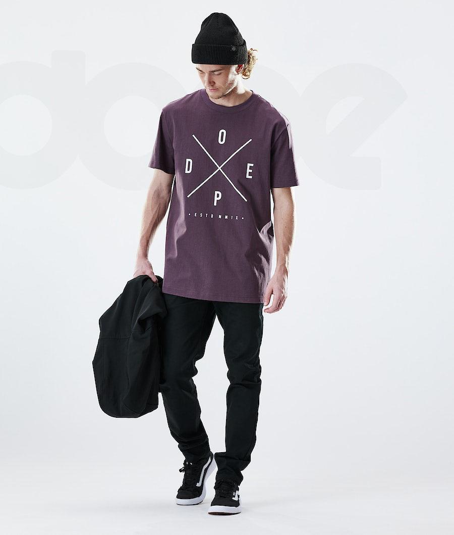 Camiseta Dope Daily 2X-UP Hombre Moradas | ESHK2978