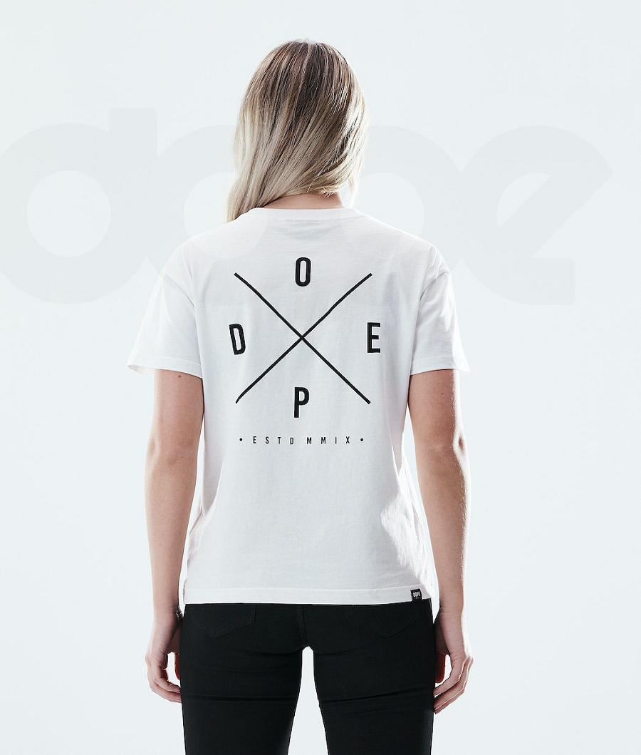 Camiseta Dope Regular 2X-UP Mujer Blancas | ESVD3760