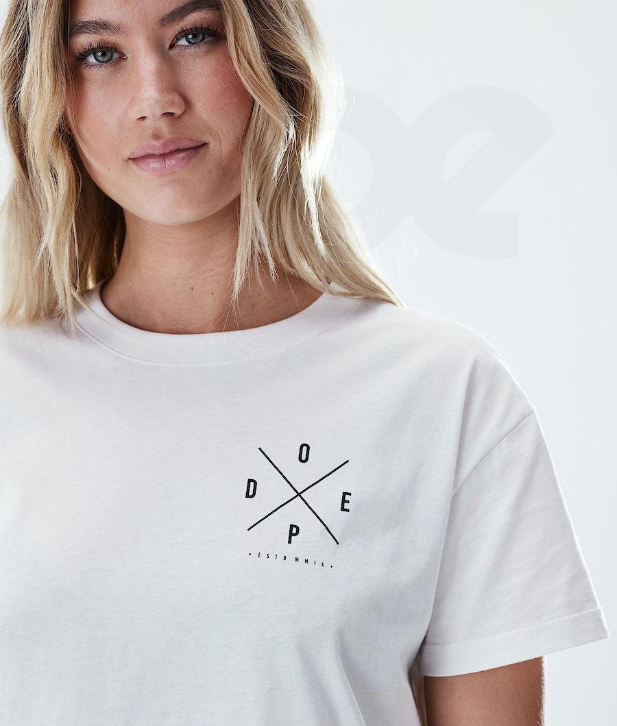 Camiseta Dope Regular 2X-UP Mujer Blancas | ESVD3760