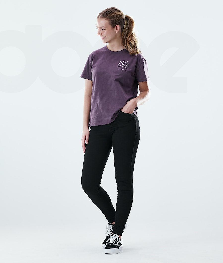 Camiseta Dope Regular 2X-UP Mujer Moradas | ESNB3758