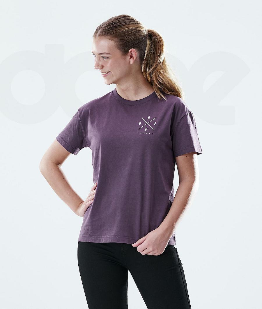 Camiseta Dope Regular 2X-UP Mujer Moradas | ESNB3758