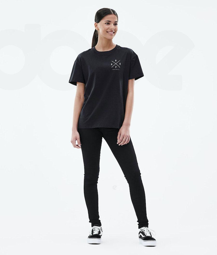 Camiseta Dope Regular 2X-UP Mujer Negras | ESCE3761