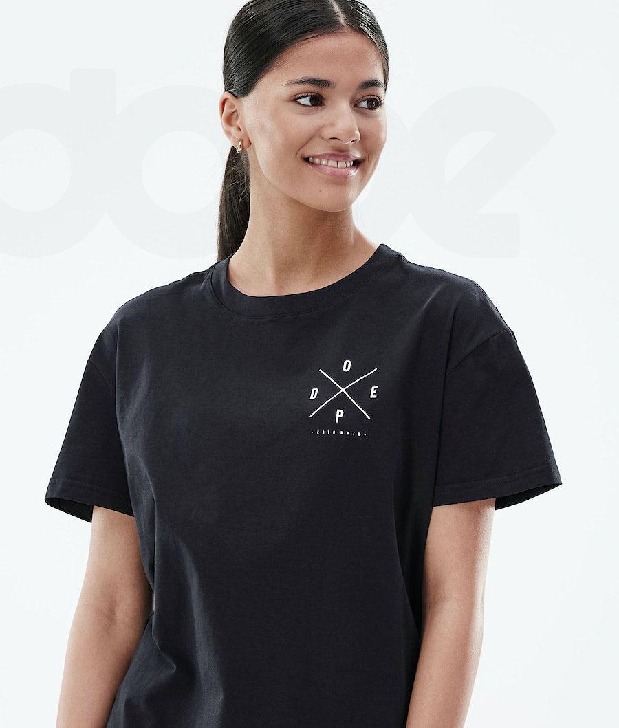 Camiseta Dope Regular 2X-UP Mujer Negras | ESCE3761