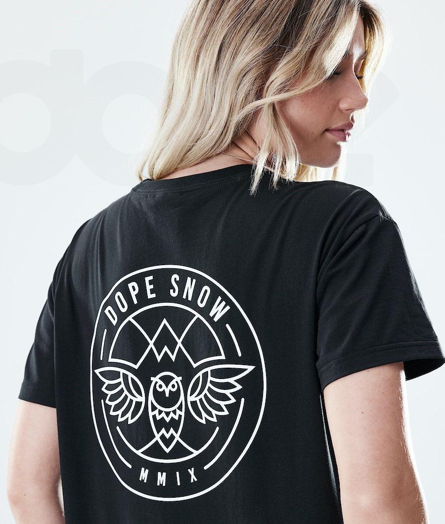 Camiseta Dope Regular Beak Mujer Negras | ESXF3762