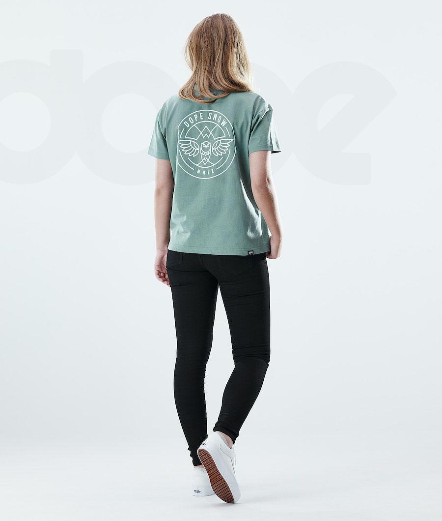 Camiseta Dope Regular Beak Mujer Verde | ESZG3763