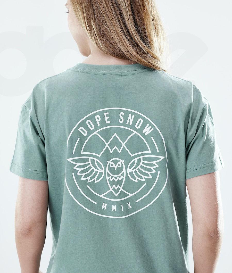 Camiseta Dope Regular Beak Mujer Verde | ESZG3763