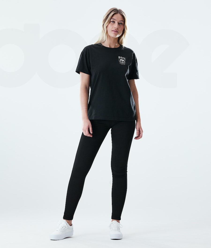 Camiseta Dope Regular Palm Mujer Negras | ESJJ3766