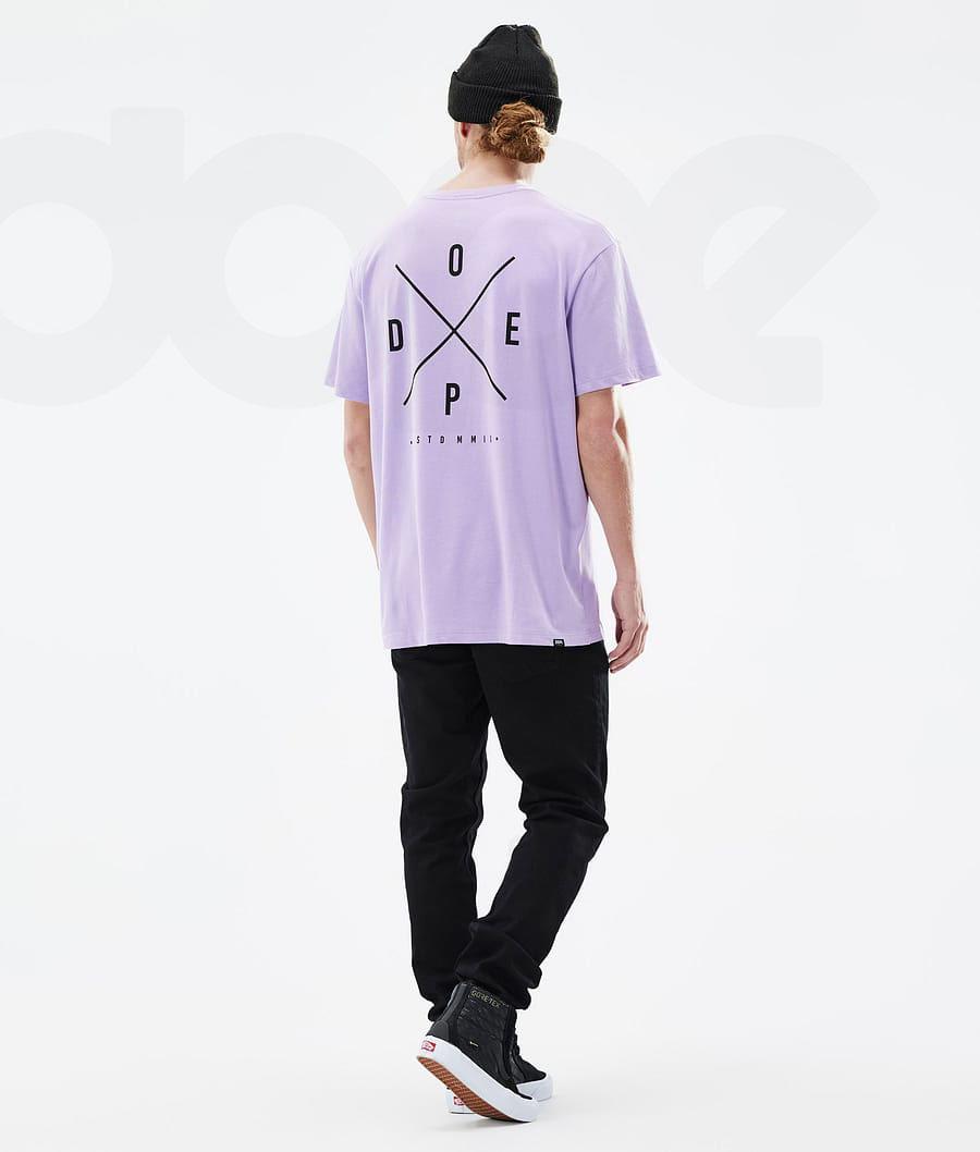 Camiseta Dope Standard 2X-Up Hombre Moradas | ESTV2989