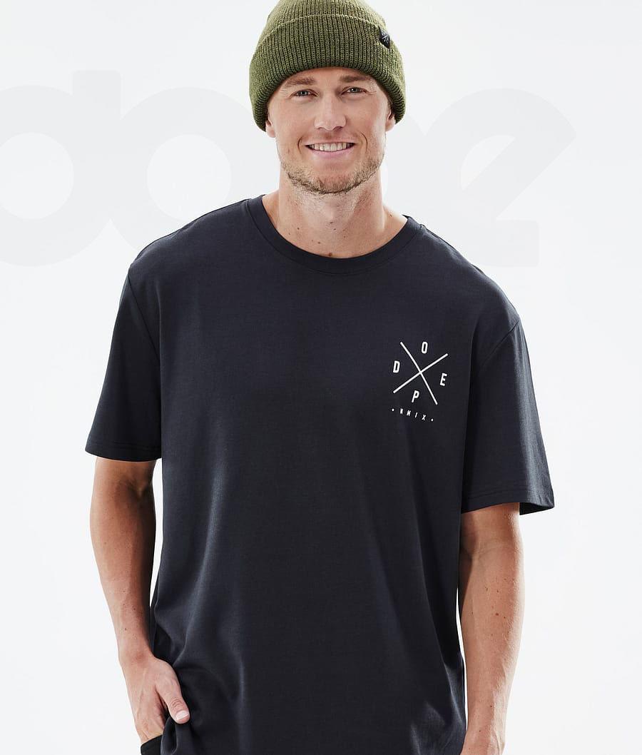 Camiseta Dope Standard 2X-Up Hombre Negras | ESYU2988