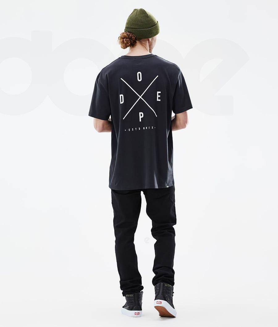 Camiseta Dope Standard 2X-Up Hombre Negras | ESYU2988