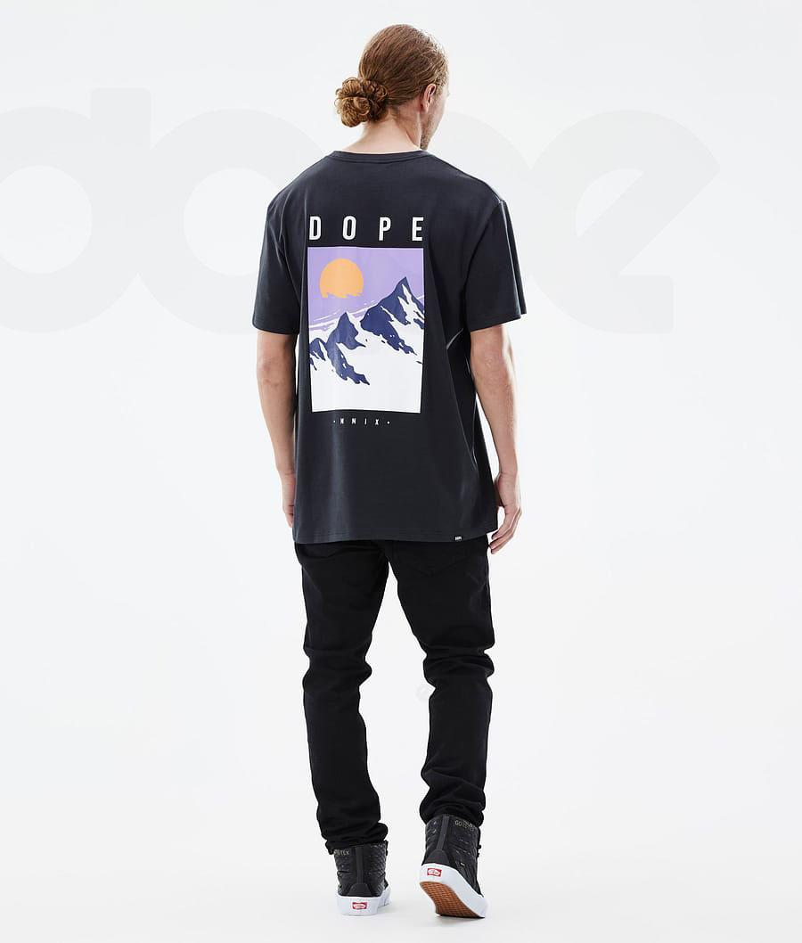 Camiseta Dope Standard Peak Hombre Negras | ESRW2990