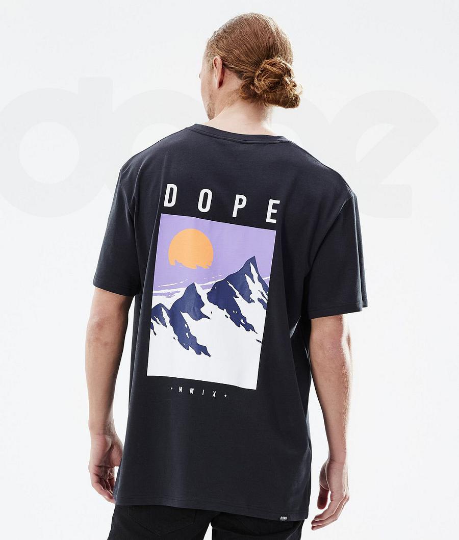 Camiseta Dope Standard Peak Hombre Negras | ESRW2990