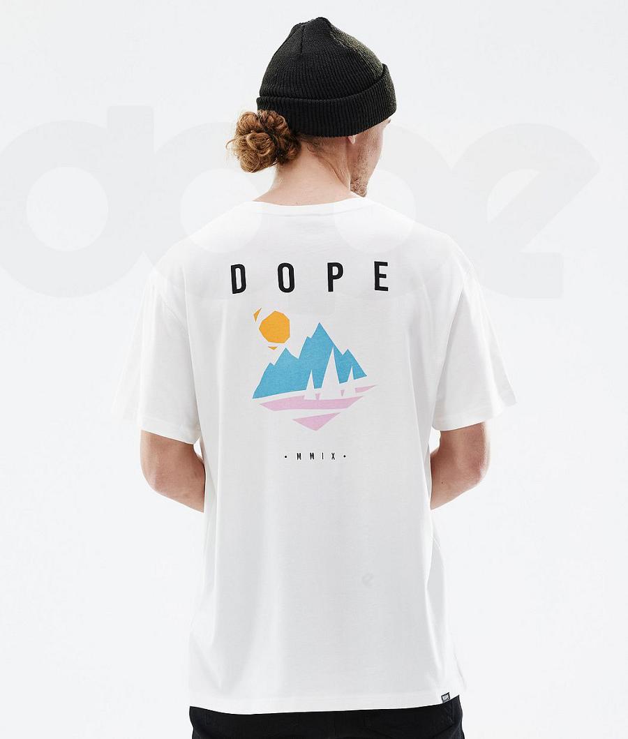 Camiseta Dope Standard Pine Hombre Blancas | ESWY2992