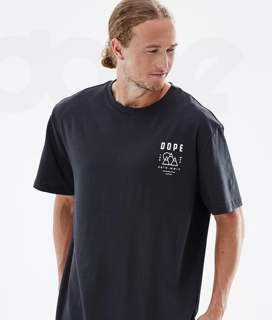 Camiseta Dope Standard Summit Hombre Negras | ESFM2998